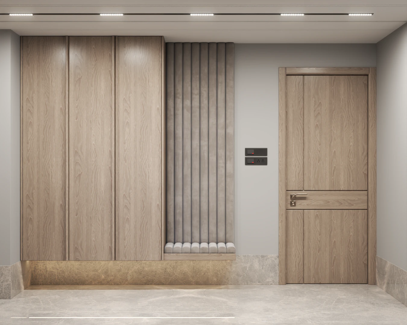 Wall Mouldings for a Contemporary Apartment