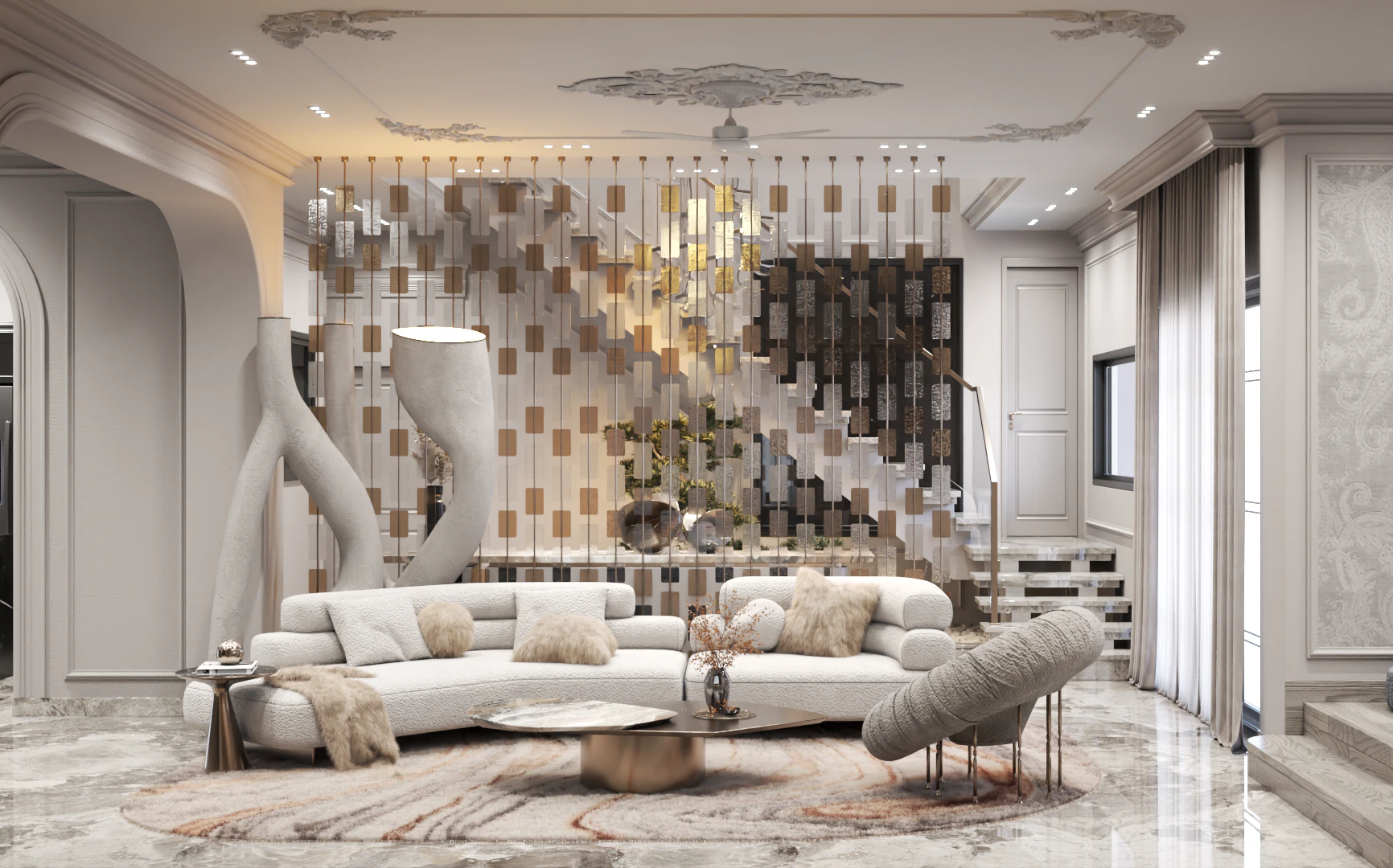 Material Continuity in a Contemporary Residence